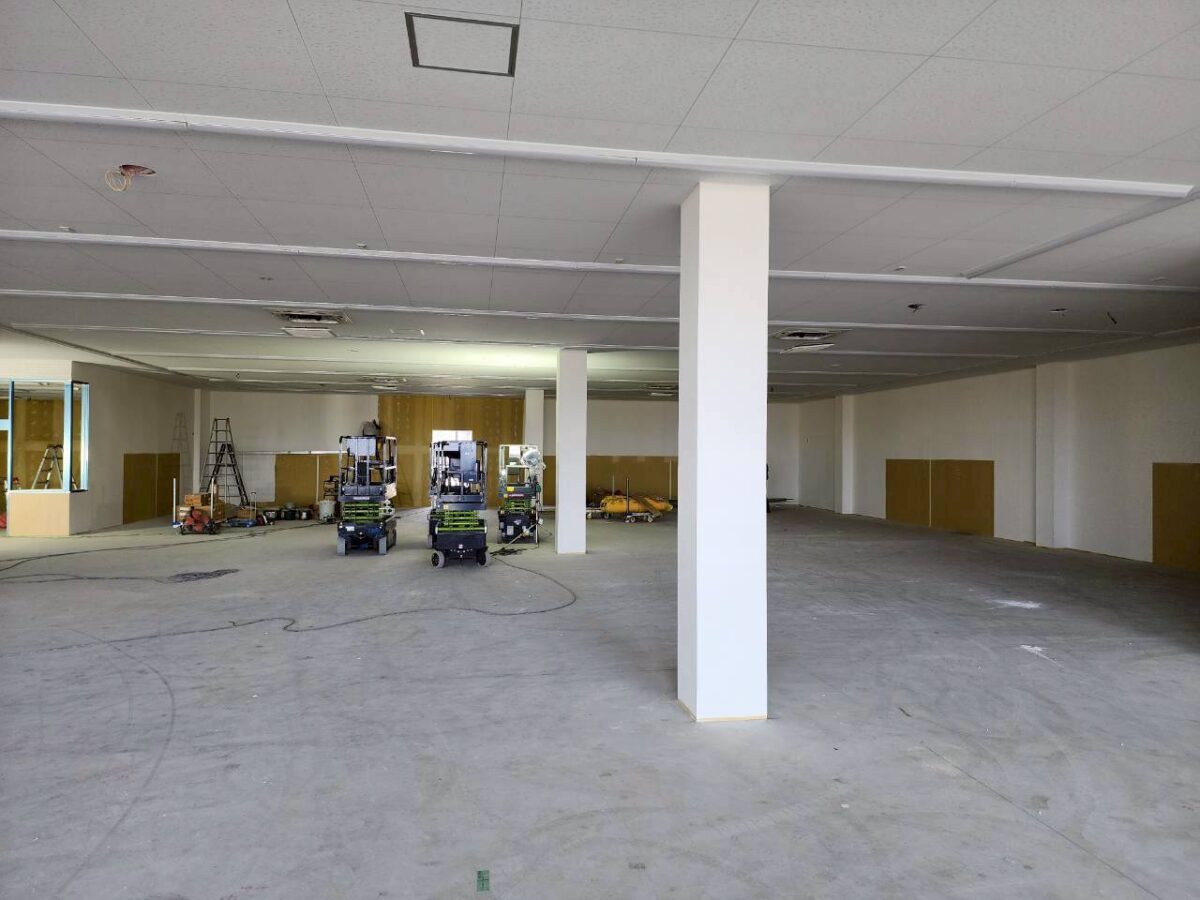 神奈川県厚木市 スーパー様 新築・軽天ボード仕上げ工事